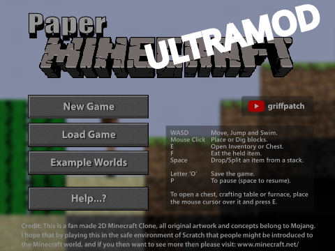 Paper Minecraft SUPERMOD!! - Jogos Online