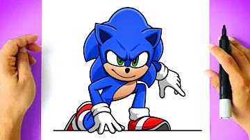 COLORIR o SONIC do Filme - Jogos Online Wx