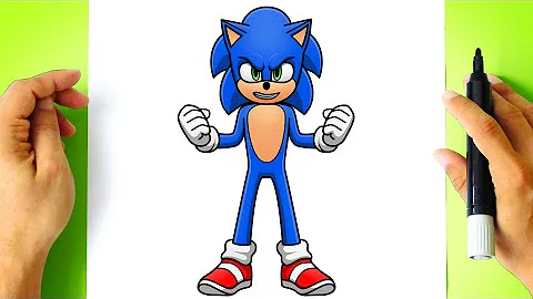 COLORIR o SONIC do Filme - Jogos Online