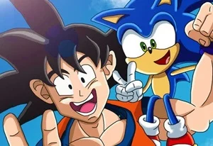 Sonic in Dragon ball Advance Adventure World