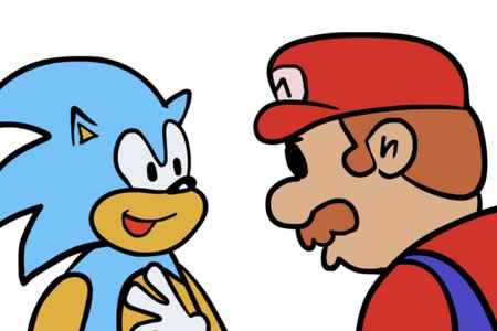 FNF: SATURDAY NIGHT SMOOCHIN’ (MARIO AND SONIC KISSING)