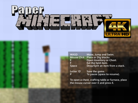 Paper Minecraft em Jogos na Internet