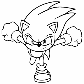 Sonic the Hedgehog para Colorir