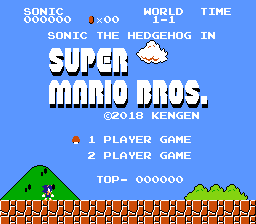 Sonic the Hedgehog in Super Mario Bros.