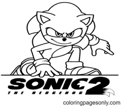 Sonic – Sonic the Hedgehog 2 para Colorir