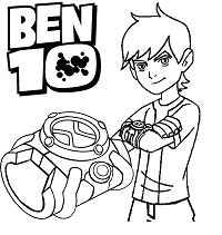 Omnitrix Ben 10 para Colorir