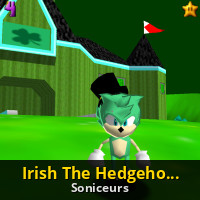 Embeddables : Irish The Hedgehog 64 ST.Patrick