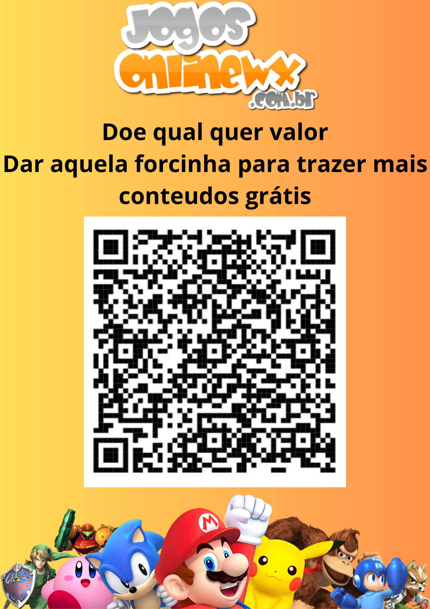 Pague Com Pix Banner Com Qr Code E Chave Pix Para Estabelecimento Loja