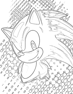 Sonic Art para Colorir - Jogos Online