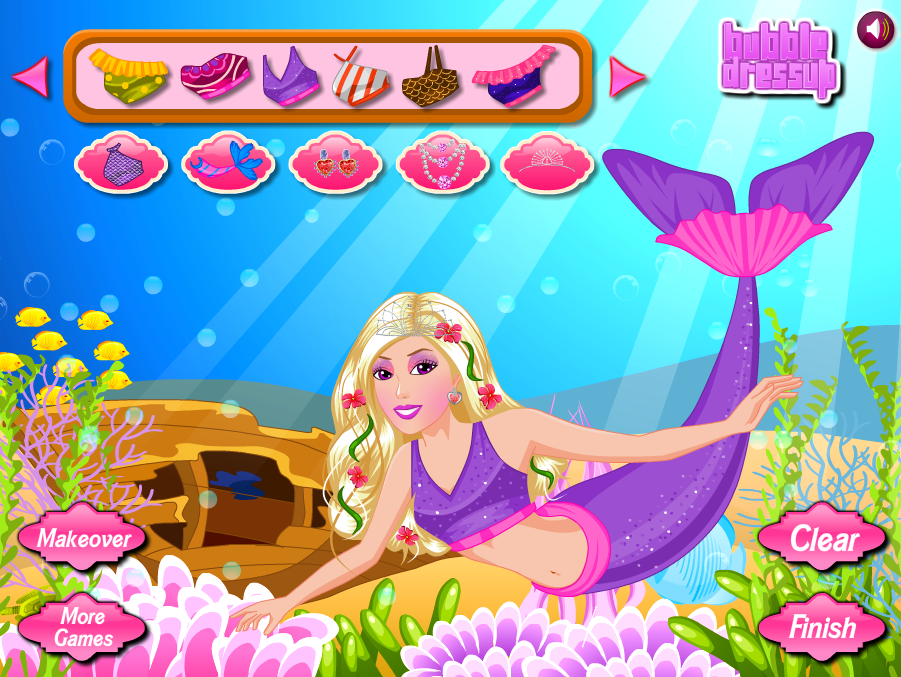 Barbie Mermaid Dressup - Jogos Online