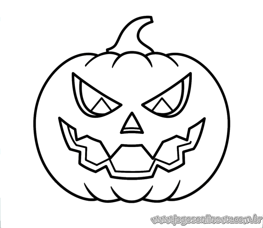 ABÓBORA de HALLOWEEN para Colorir