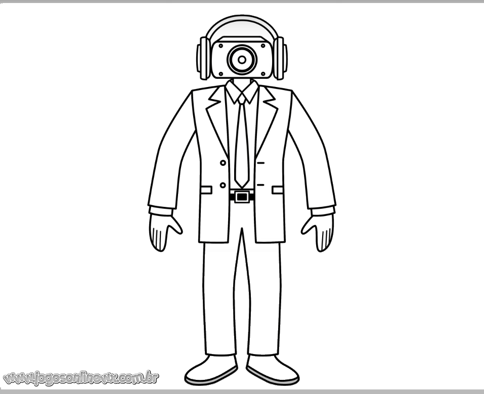 SPEAKERMAN para Colorir