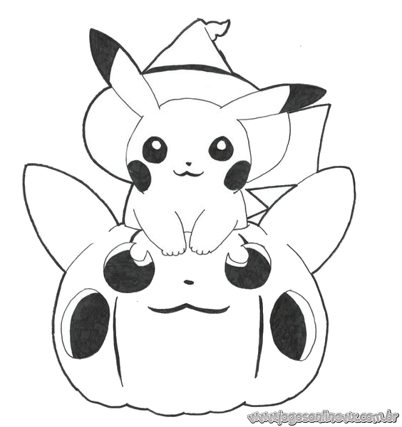 Pokémon Halloween para Colorir