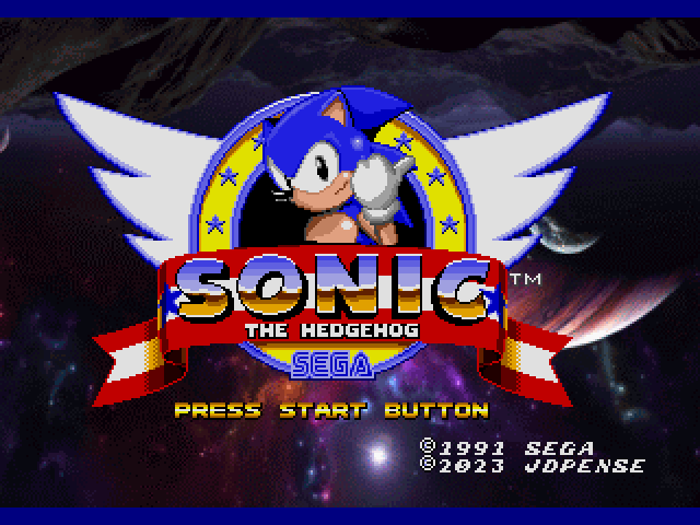 Sonic 1 in Space for the 32x