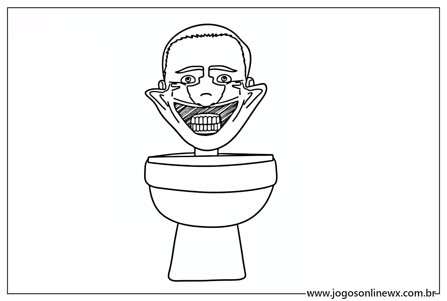 Skibidi Toilet Smile Coloring