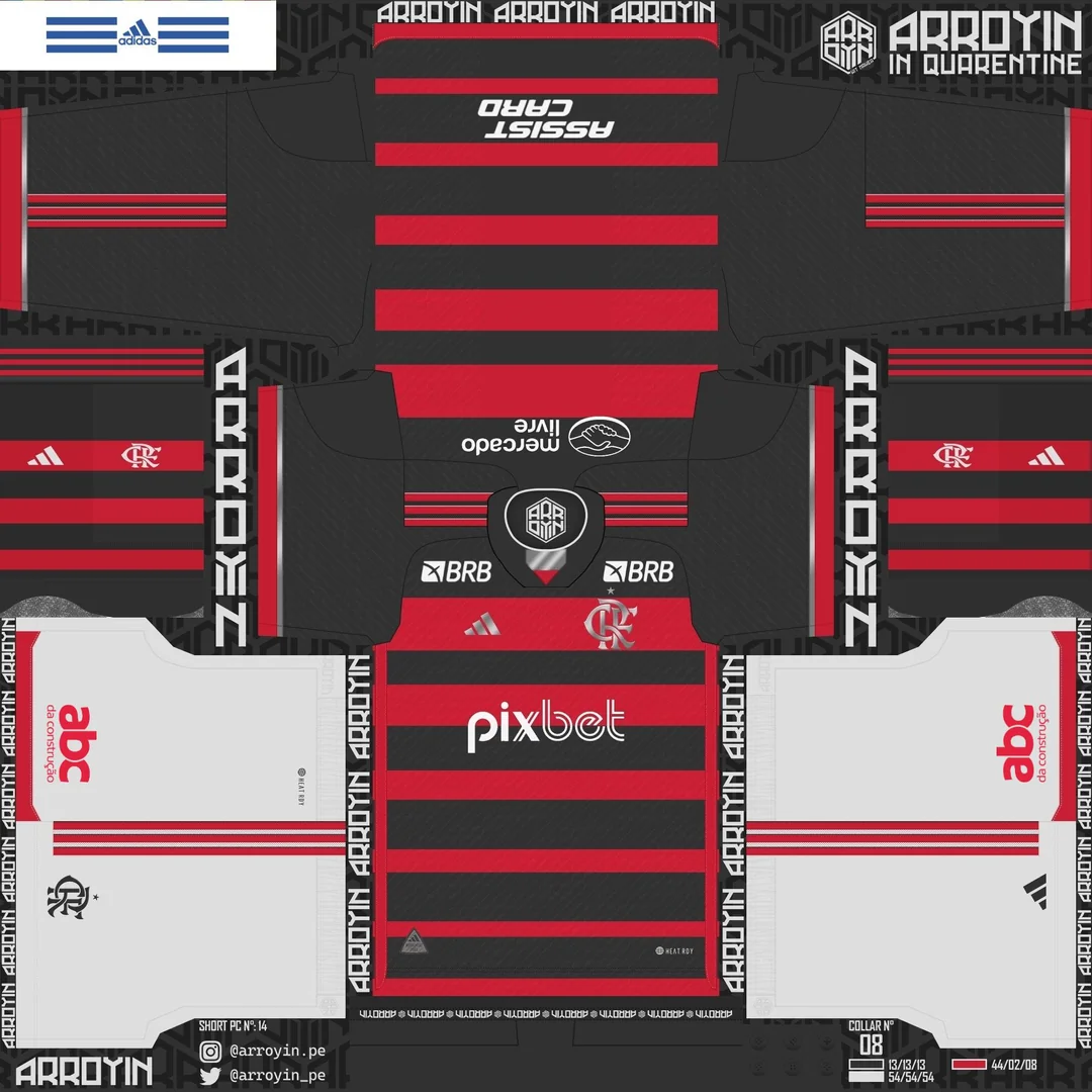 Kit Flamengo Home 2024 – PES 2024