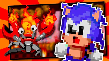 Sonic, but Everything is on FIRE! (Sonic Rom Hack)