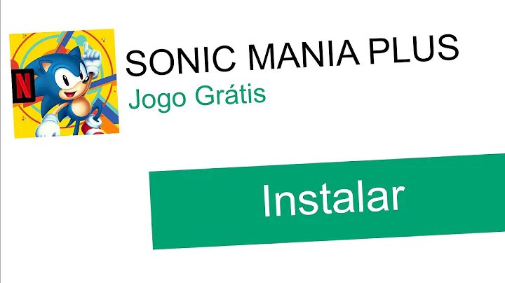 SONIC MANIA NO CELULAR PELA NETFLIX