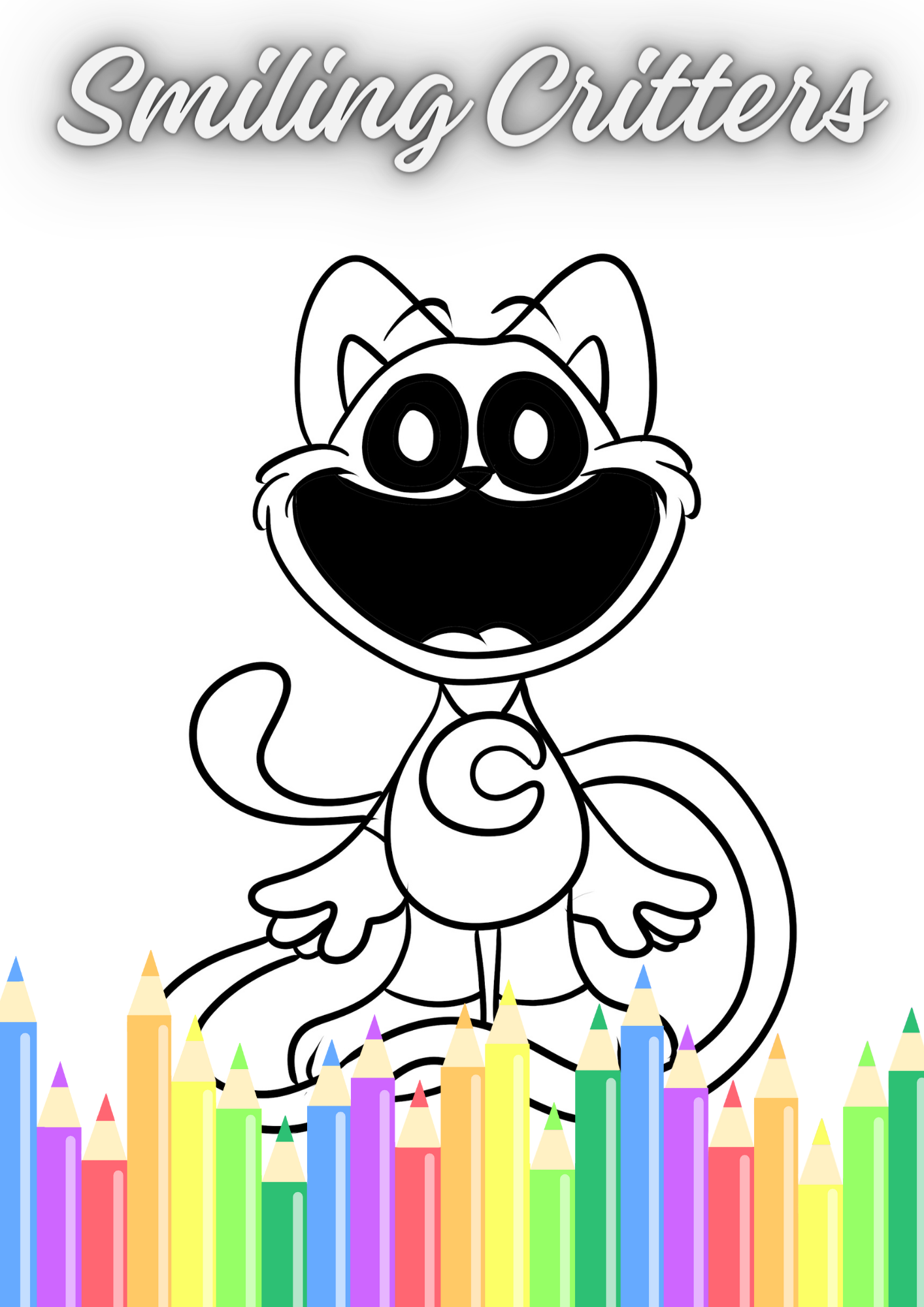 Desenho de CatNap de Smiling Critters para imprimir e colorir