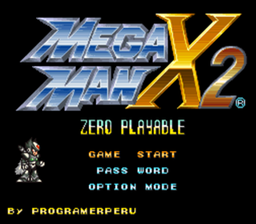 Mega Man X2 Zero Playable with Triple Attack