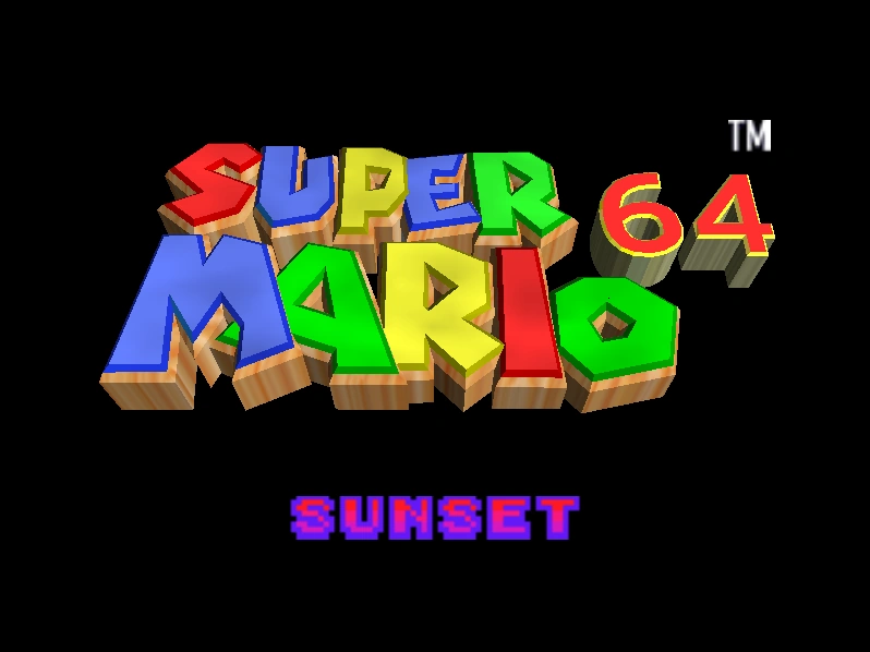 Super Mario 64 Sunset