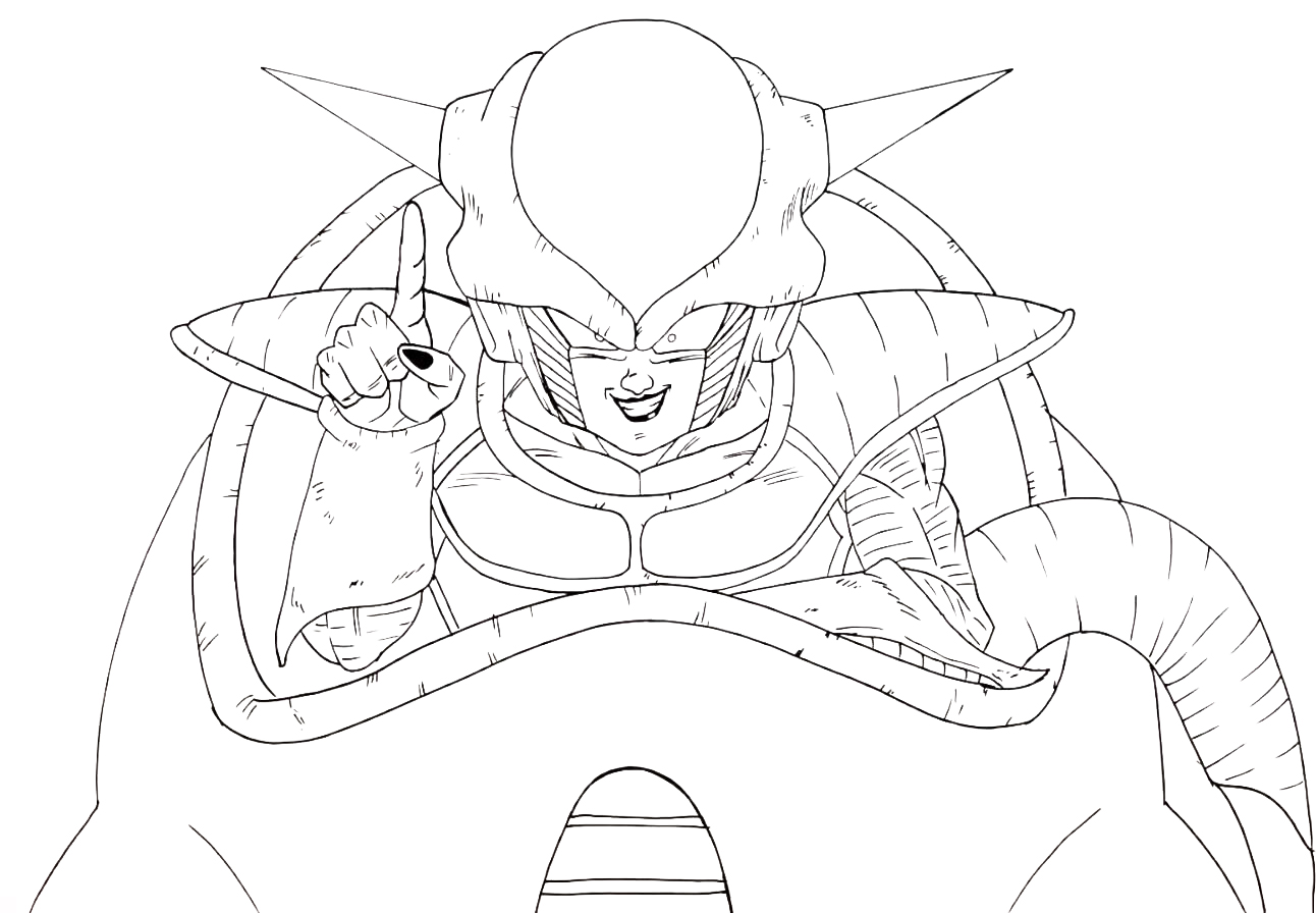 Para Colorir Frieza Imprimir