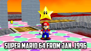Super Mario 64 from Jan. 1996