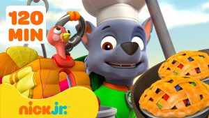 Patrulha Canina Salva o Desfile de Ação de Graças! com Rocky | 2 Horas | Nick Jr. em Português