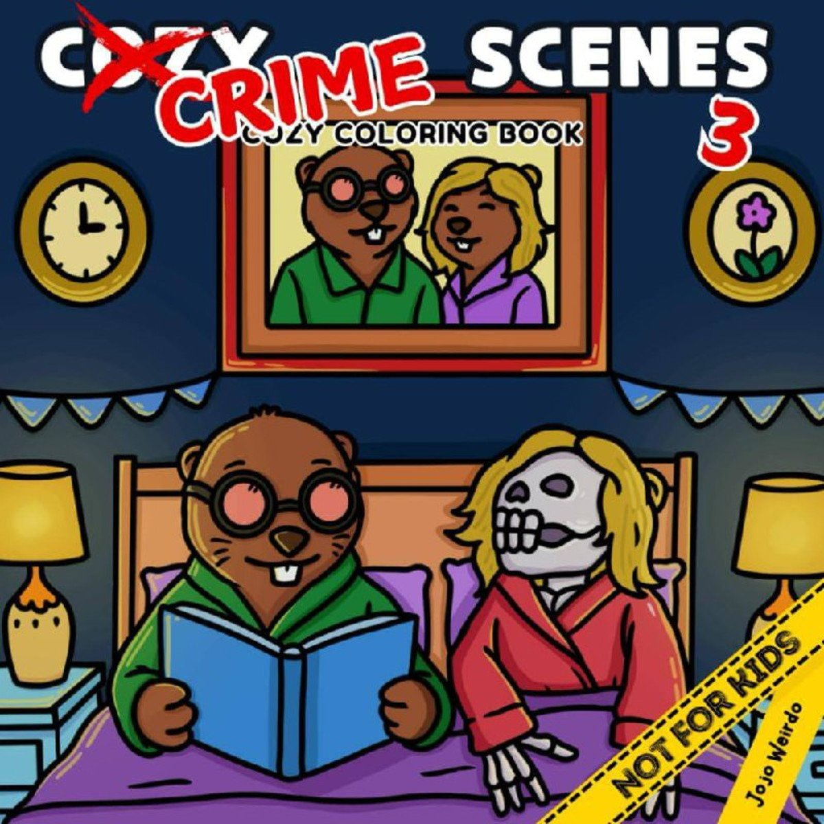 Cozy Crime Scenes Vol.3 – 40 Desenhos para Colorir em pdf