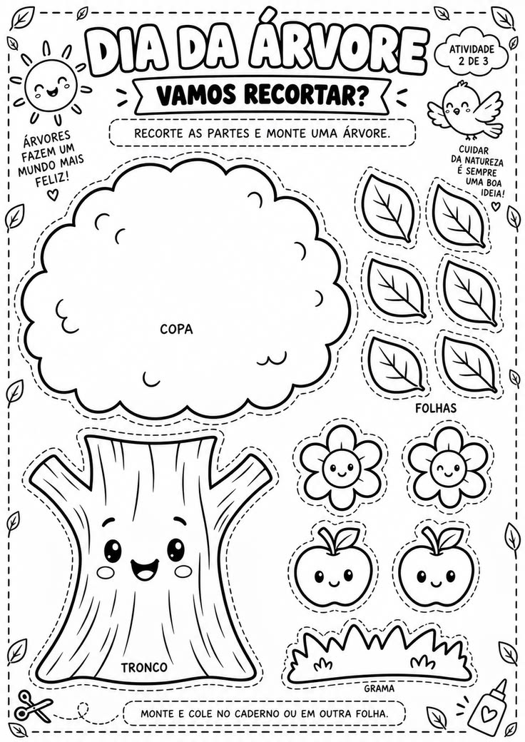 Desenhos para Colorir – Atividades para primavera